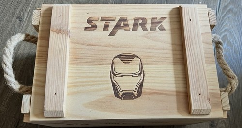Stark crate with iron - crate, iron-man